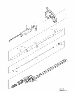 Buy A Makita EN4950H ROCKET ARM ASSY ER2550LH/EM26 125554-7 Spare Part and Fix Your Hedgetrimmers  Today