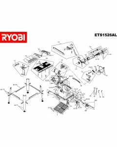 Ryobi ETS1526AL Spare Parts List Type: 5133000134 