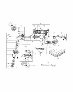 Milwaukee HD18 AG-115 Spare Parts List Type: 4000448721