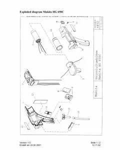 Buy A Makita HG650C Spare part or Replacement part for Your Heat Gun and Fix Your Machine Today