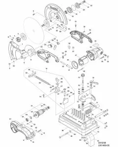 Buy A Makita LW1400 Spare part or Replacement part for Your Metalworking Saw and Fix Your Machine Today