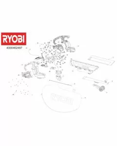 Ryobi OBV18 Spare Parts List Serial No: 4000462497