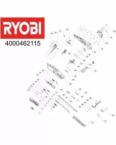 Ryobi OCS1830 Spare Parts List Serial No: 4000462115