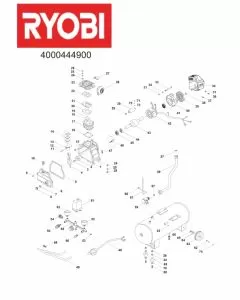 Ryobi RAC2550G Spare Parts List Serial No: 4000444900