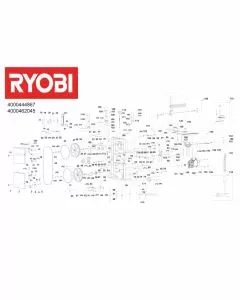 Ryobi RBS904 Spare Parts List Serial No: 4000462045