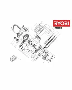 Buy A Ryobi RCS36 Spare part or Replacement part for Your 36V DC Chainsaw and Fix Your Machine Today