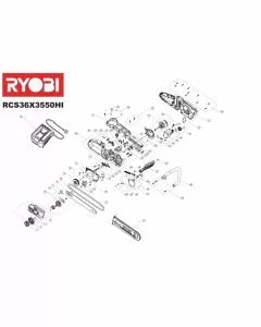 Ryobi RCS36B35HI Spare Parts List Serial No: 4000444193