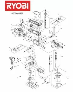 Ryobi RDP102L Spare Parts List Serial No: 4000444866