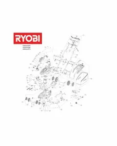 Ryobi OLM1834H Spare Parts List Type: 5133002369 Exploded Parts Diagram