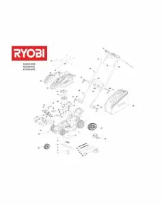 Ryobi RLM18C36H225 Spare Parts List Type: 513300588 Exploded Parts Diagram