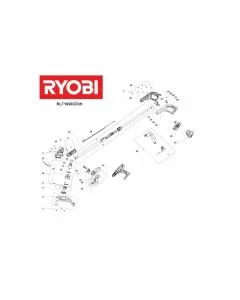 Ryobi RLT1830CD3H Spare Parts List Type: 5133001749 Exploded Parts Diagram