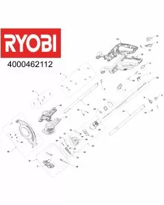 Ryobi OLT1825 Spare Parts List Serial No: 4000462112