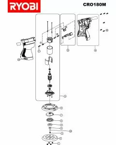 Buy A Ryobi CRO180M_ Spare part or Replacement part for Your Sanders and Fix Your Machine Today