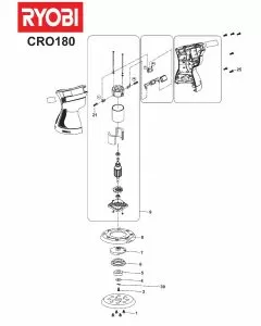 Buy A Ryobi CRO180MHG Spare part or Replacement part for Your Sanders and Fix Your Machine Today