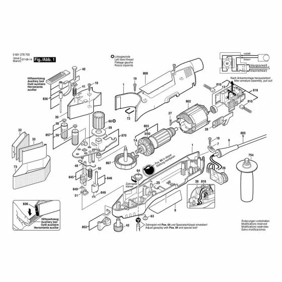 Bosch GVS 350 AE  HEX SCREW M 6x35 DIN 933-8.8 2911061207 Spare Part Type: 0601278742