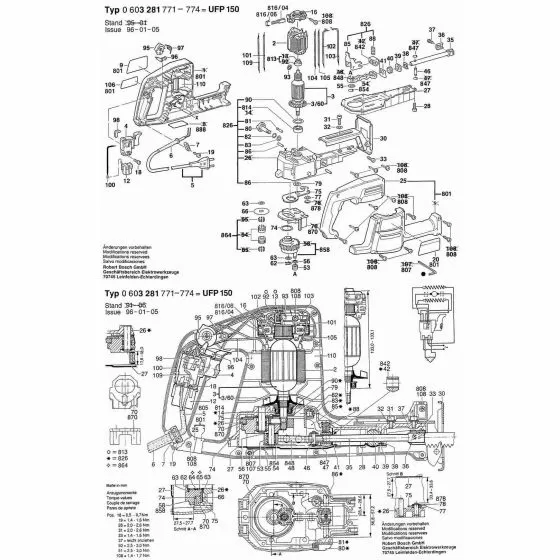 Bosch UFP 150 FAN 2606610049 Spare Part Type: 0603281771