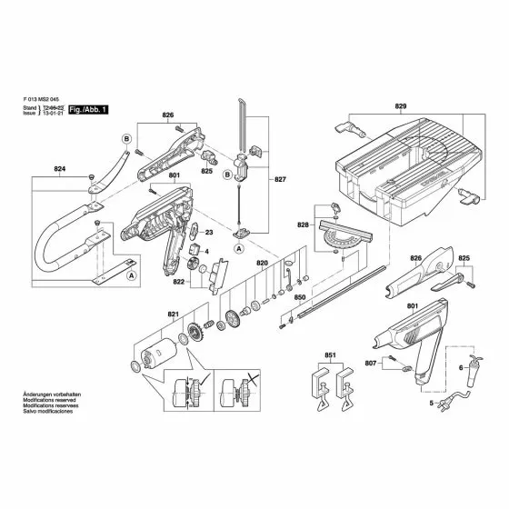 Dremel MS 20 Switch 2 610 Z03 714 Spare Part Type: F 013 MS2 049