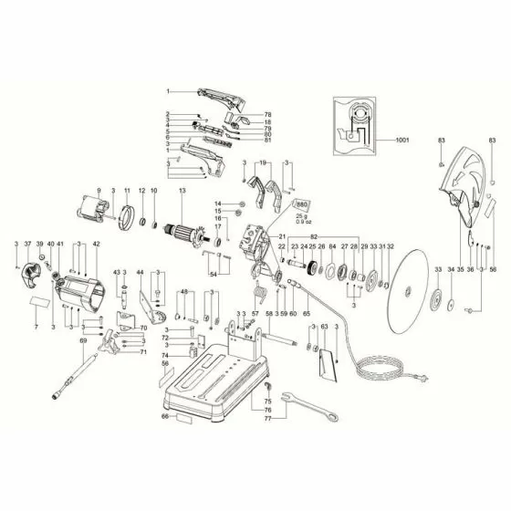 Metabo CS 23-355 Spare Parts List Type: 2335250