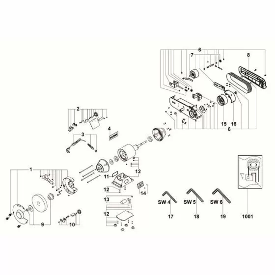 Metabo BS 175 Spare Parts List Type: 1750000