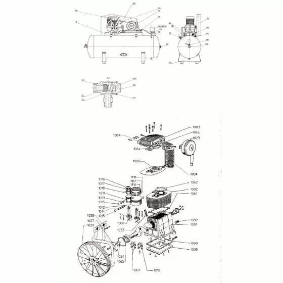 Metabo 1150/15/1000 D ( Spare Parts List Type: 1011525610