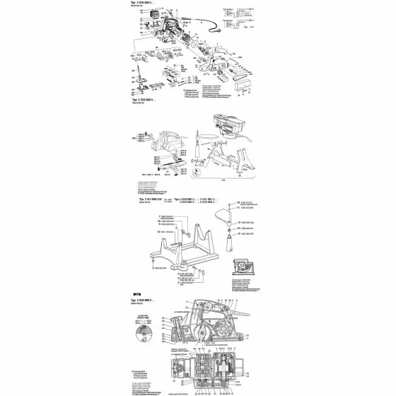 Bosch 0600590001  Spare Parts List