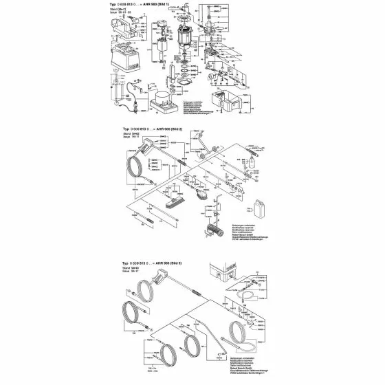 Bosch AHR 900 NAMEPLATE 1601118366 Spare Part Type: 600813064