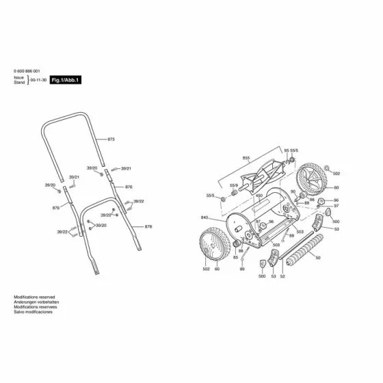 Bosch AHM 30 SCREW F016L35413 Spare Part Type: 600886001