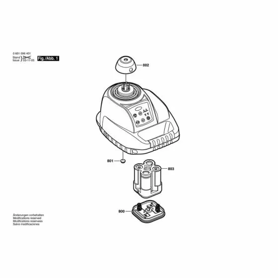 Bosch BL 130 I Spare Parts List Type: 0601096442