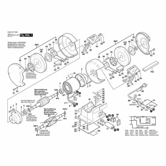 Bosch GSM 175 CLAMPING FLANGE 1609203252 Spare Part Type: 601277003