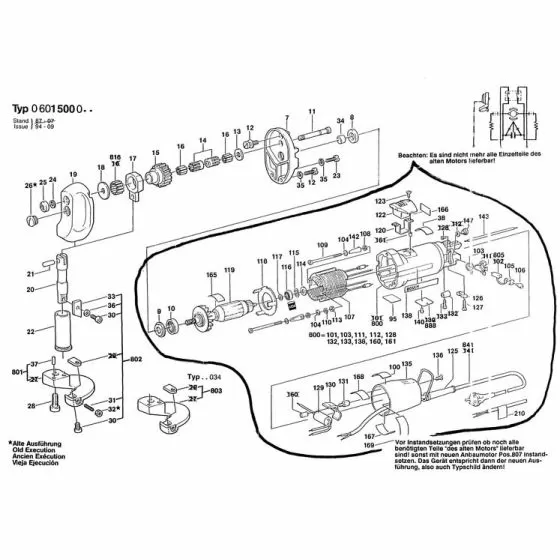 Bosch 0601500046 Spare Parts List