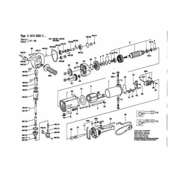 Bosch HV 79 Spare Parts List Type: 0601525007