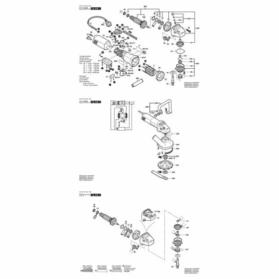 Bosch GBR 14 CA Spare Parts List Type: 601773742