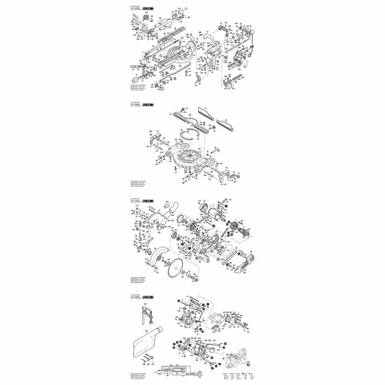 Bosch GCM 10 SD Spare Parts List Type: 0601B22503