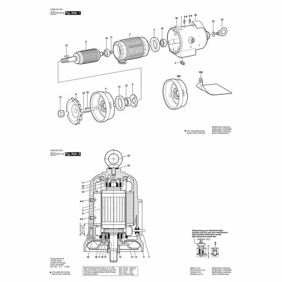 Bosch 0602370163 Spare Parts List