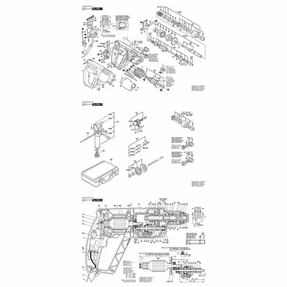 Bosch 320 Spare Parts List Type: 3611B50403