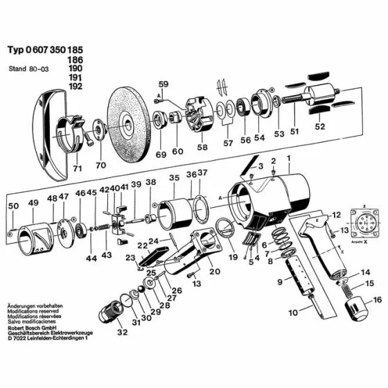 Bosch 0607350185 DISC SPRING 1609310194 Spare Part