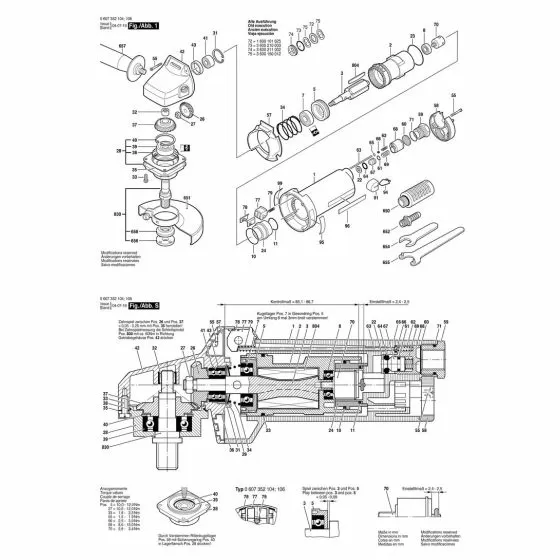 Bosch 550 WATT-SERIE TAPPING SCREW DIN 7971-ST3.9x22-F 2910211021 Spare Part Type: 607352104