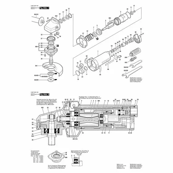 Bosch 550 WATT-SERIE SWITCH 3602033001 Spare Part Type: 607352105