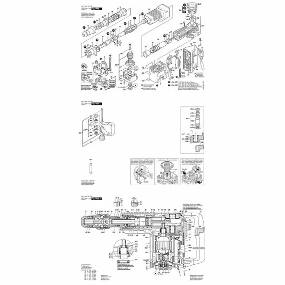 Bosch GSH 16-28 Type: 3611C35000 NAMEPLATE 26x52 MM 1601106032 Spare Part