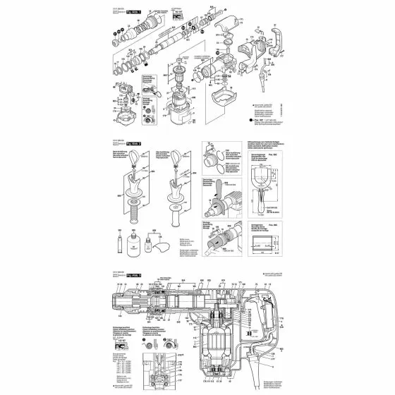 Bosch GSH 4 Type: 0611307003 MANUFACTURER'S NAMEPLATE 1611110471 Spare Part