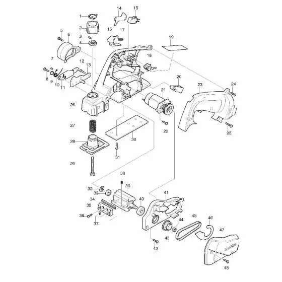 Makita 1050D Spare Parts List