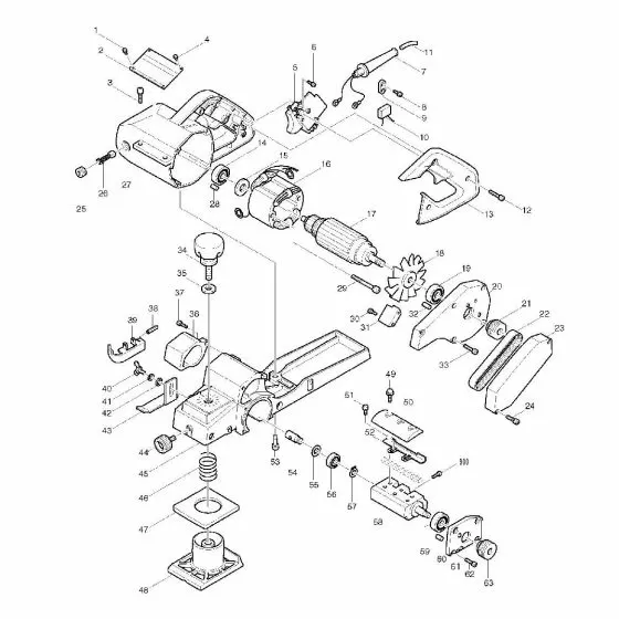 Makita 1100 NOISE SUPPRESSOR MT814/815 645200-1 Spare Part