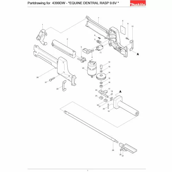 Makita 4399DW PLANE BEARING 3 4300DW 214020-0 Spare Part