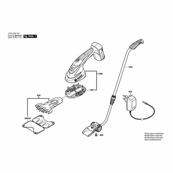 Bosch AGS 10.8 LI Spare Parts List Type: 3600H56100