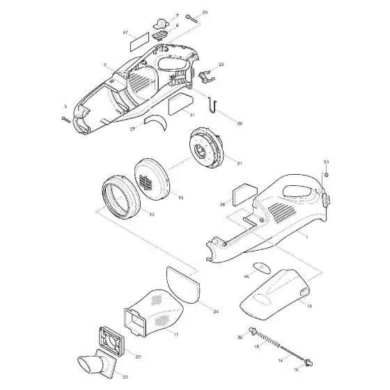 Makita 4013D Spare Parts List