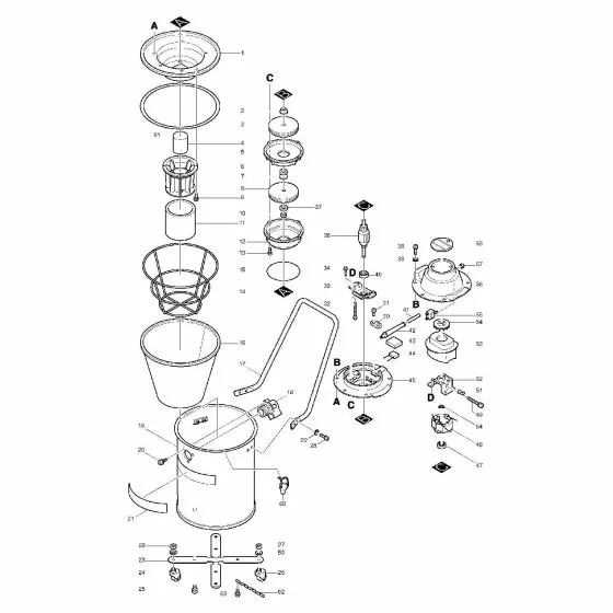 Makita 403 Spare Parts List