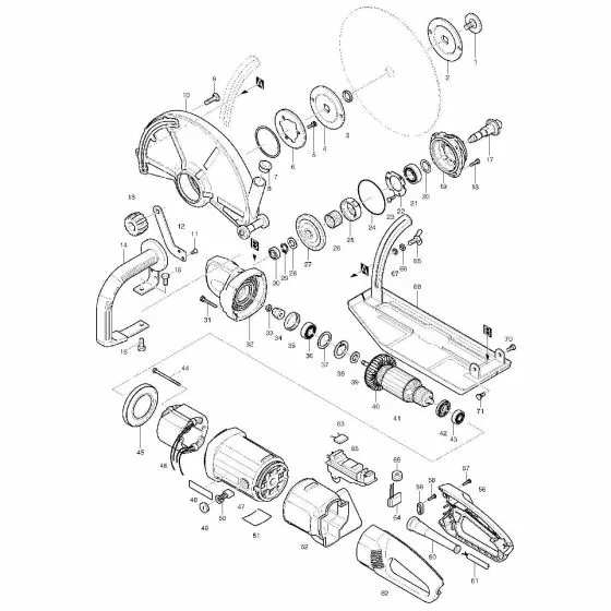 Makita 4112HS CORD GUARD 11.5 HM1202C 9069SF 682561-8 Spare Part