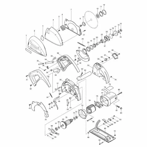 Makita 4131 'DUST CASE 4131 317776-5 Spare Part