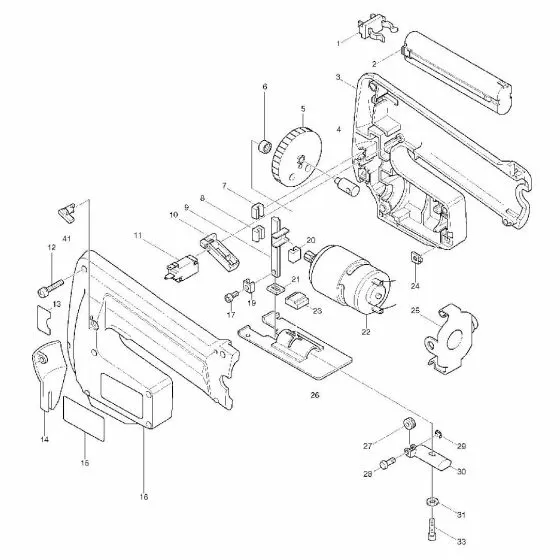 Makita 4300D MOTOR 9.6V 6012HDW/4300/4390DW 629581-1 Spare Part