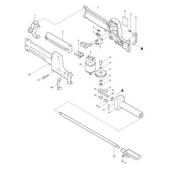 Makita 4399D SWITCH DMC-1115-13 BCL140/180 651944-3 Spare Part